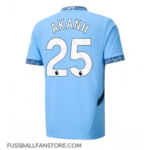 Manchester City Manuel Akanji #25 Replik Heimtrikot 2024-25 Kurzarm